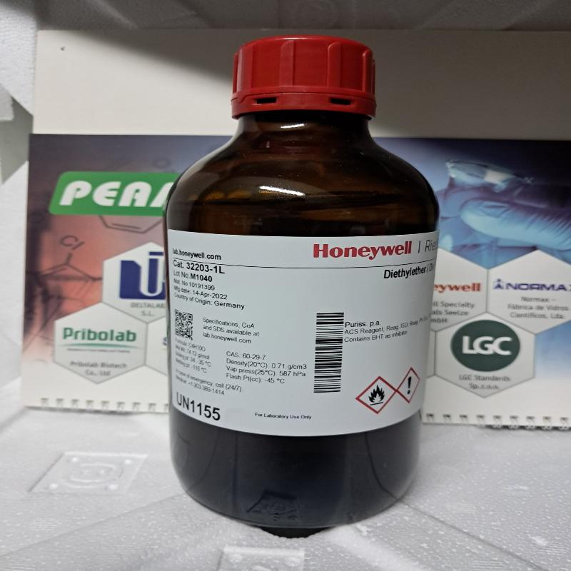 Діетиловий ефір, містить БГТ як інгібітор puriss.p.a., ACS реагент, ISO реагент, Ph. Eur. Реагент, >=99.8%, 1 л